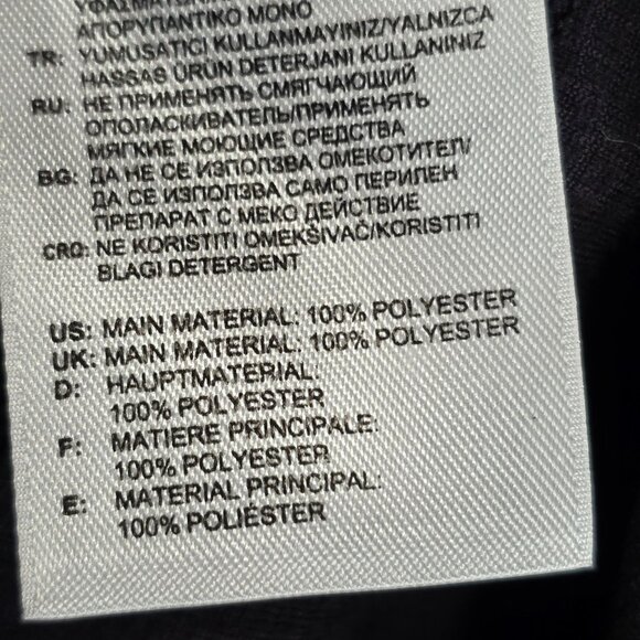 Womens Adidas Black Full Zip Hooded Jacket Zippered Pockets Polyester Size M - Picture 3 of 8